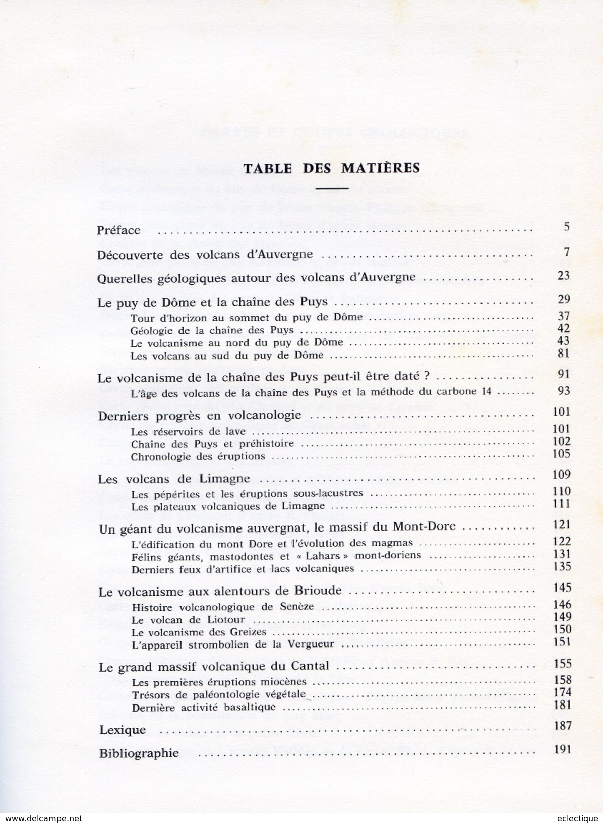 Les Volcans D'Auvergne Par Aimé RUDEL, Editions Volcans, 1974 - Auvergne