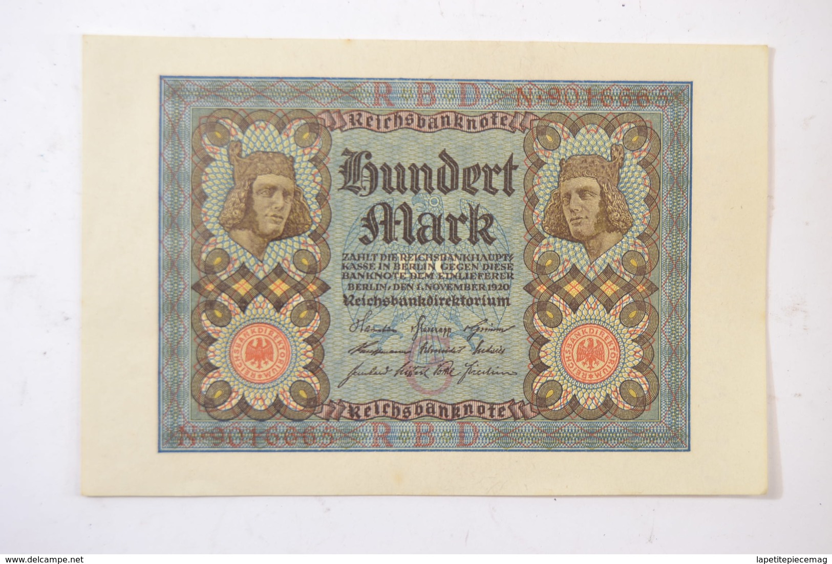 (AR10) 100 Hundert Mark 1920 Reichsbanknote - 100 Mark