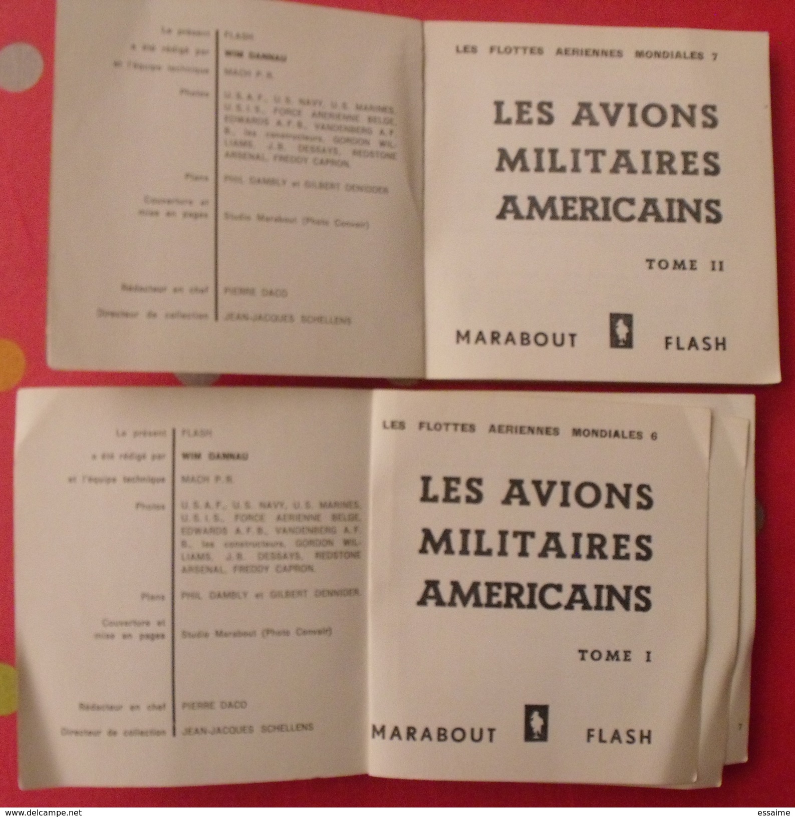 Marabout Flash Aviation N° 52 Et 53. Les Avions Militaires Américains. Wim Dannau. 1960 - Avion