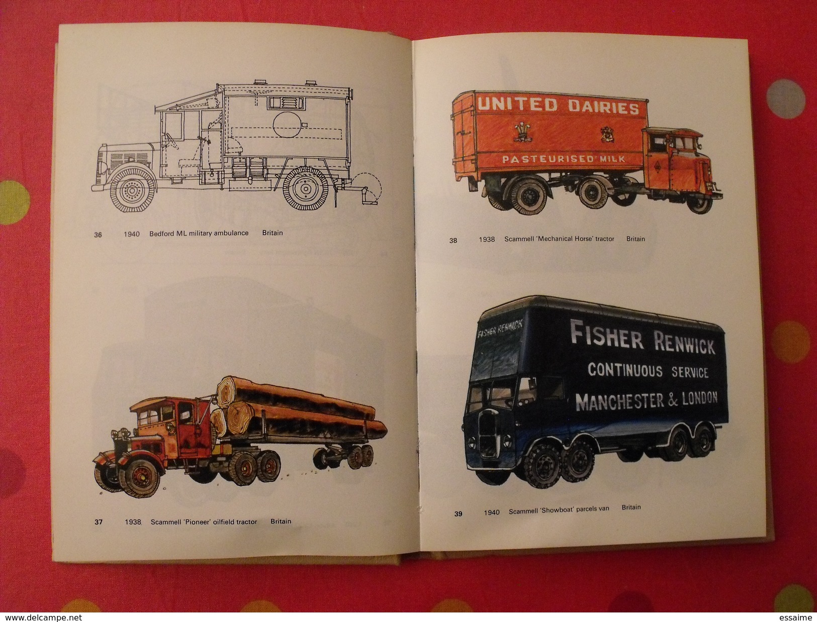 lorries trucks and vans since 1928. camions depuis 1928. Ingram bishop. 1975. en anglais. blandford