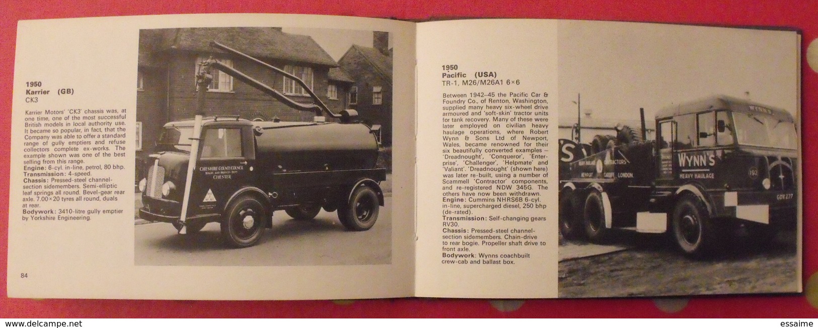 a source book of commercial vehicles en anglais. camions. Miller Vanderveen 1972