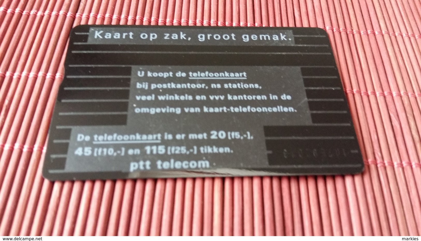 Private Card Netherlands 107 E 5mint,Neuve) 2 Scans - Privées