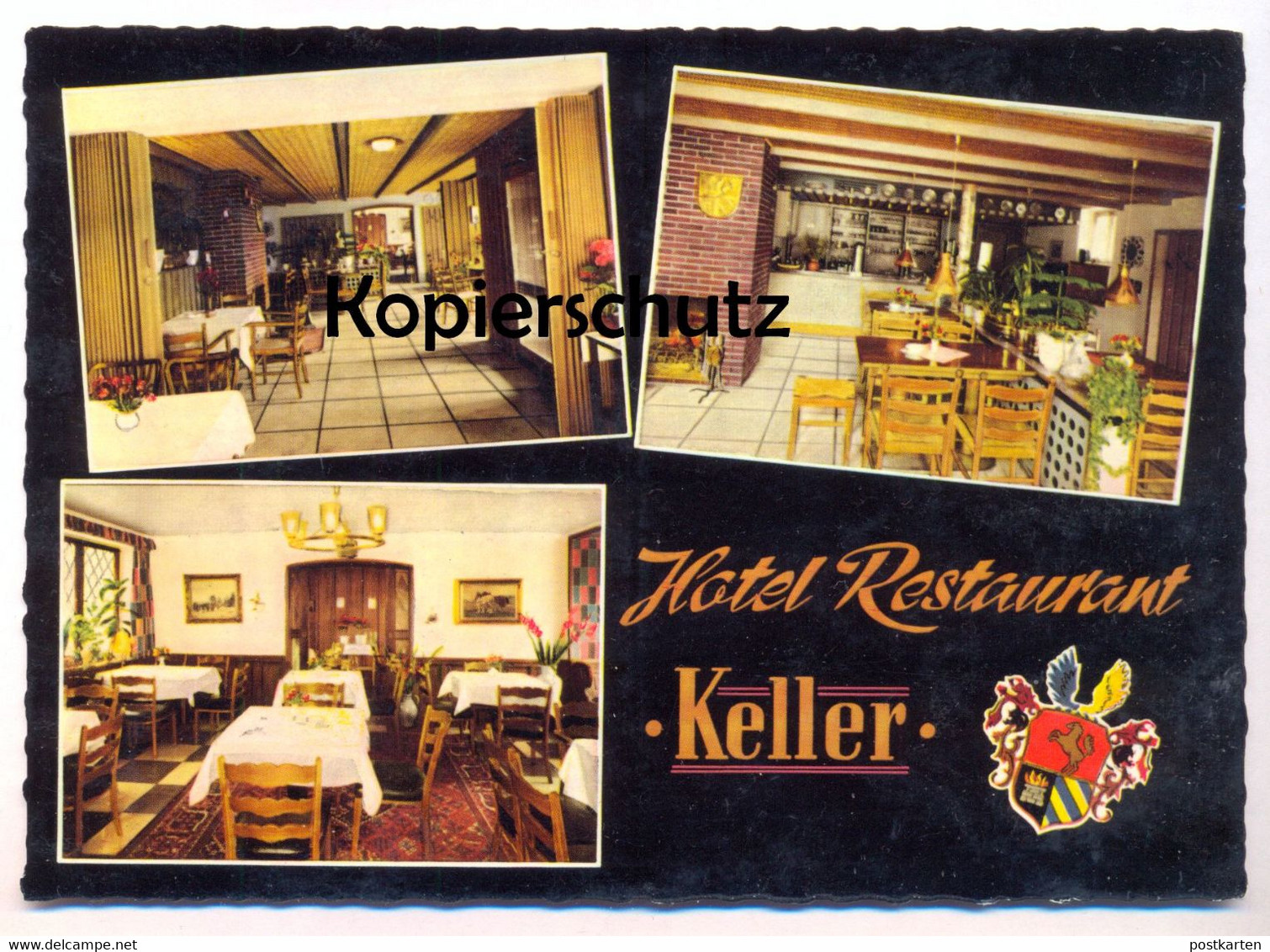 ÄLTERE POSTKARTE HOTEL RESTAURANT KELLER KREUZTAL KREIS SIEGEN Ansichtskarte Postcard AK Cpa - Kreuztal