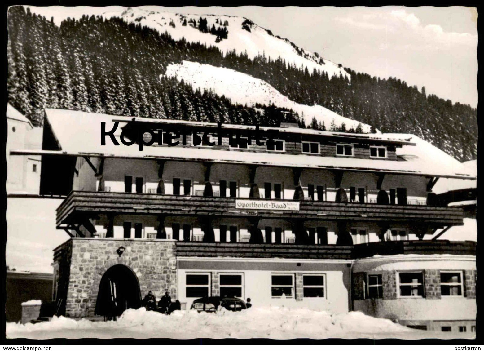 ALTE POSTKARTE ALPENSPORTHOTEL BAAD MITTELBERG KLEINES WALSERTAL HOTEL 1260 M KLEINWALSERTAL Ansichtskarte Postcard Cpa - Kleinwalsertal