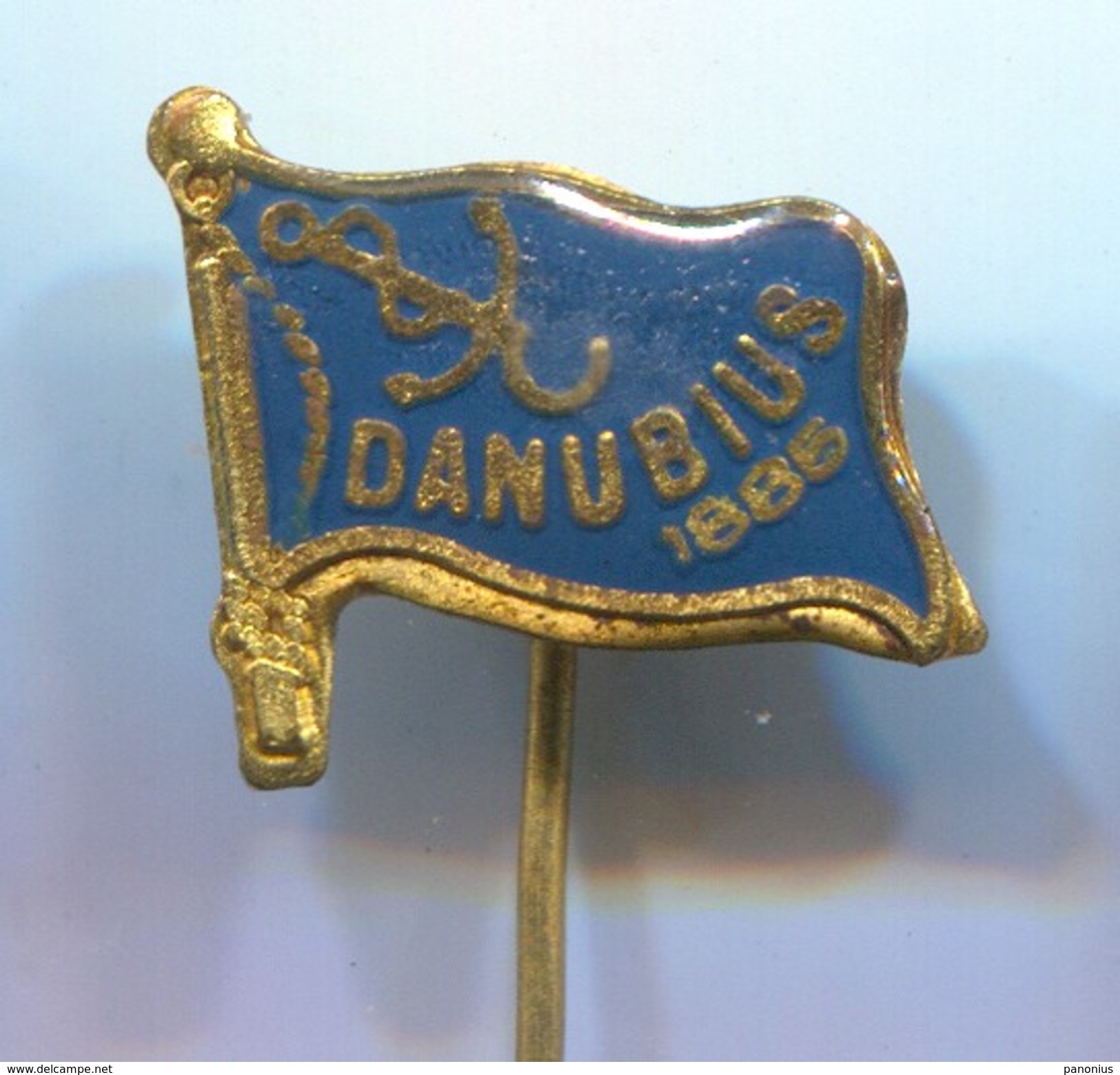 Rowing, Rudern, Canu, Kayak - Club DANUBIUS, Novi Sad Serbia, Vintage Pin, Badge, Abzeichen - Aviron