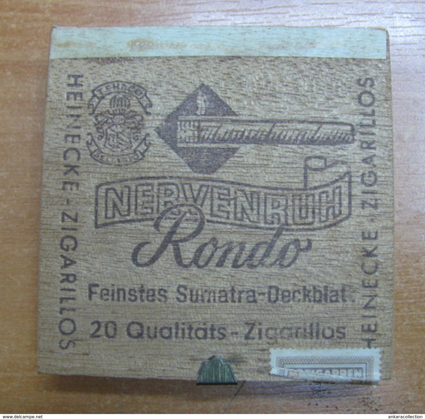 AC - HEINECKE NERVENRUH RONDO CIGARS TOBACCO OPENED BOX FOR COLLECTION &#x200B; - Sonstige & Ohne Zuordnung