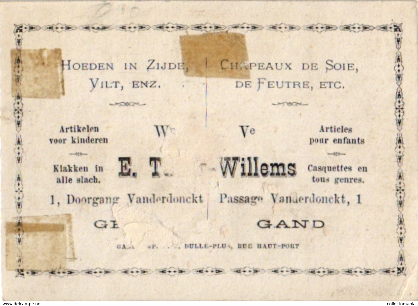 3 Trade Cards  FENCING ESCRIME FECHTEN Pub La Samaritaine Carcasonne Imp Courbe-Rouzet Willems Gent - Escrime