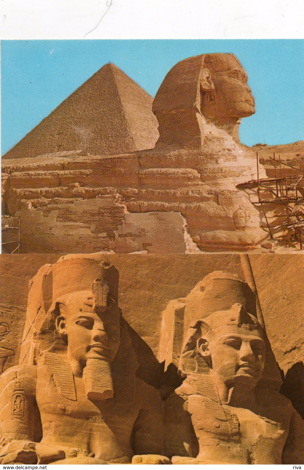 2 Cartes ( Temples En EGYPTE ) - Abu Simbel