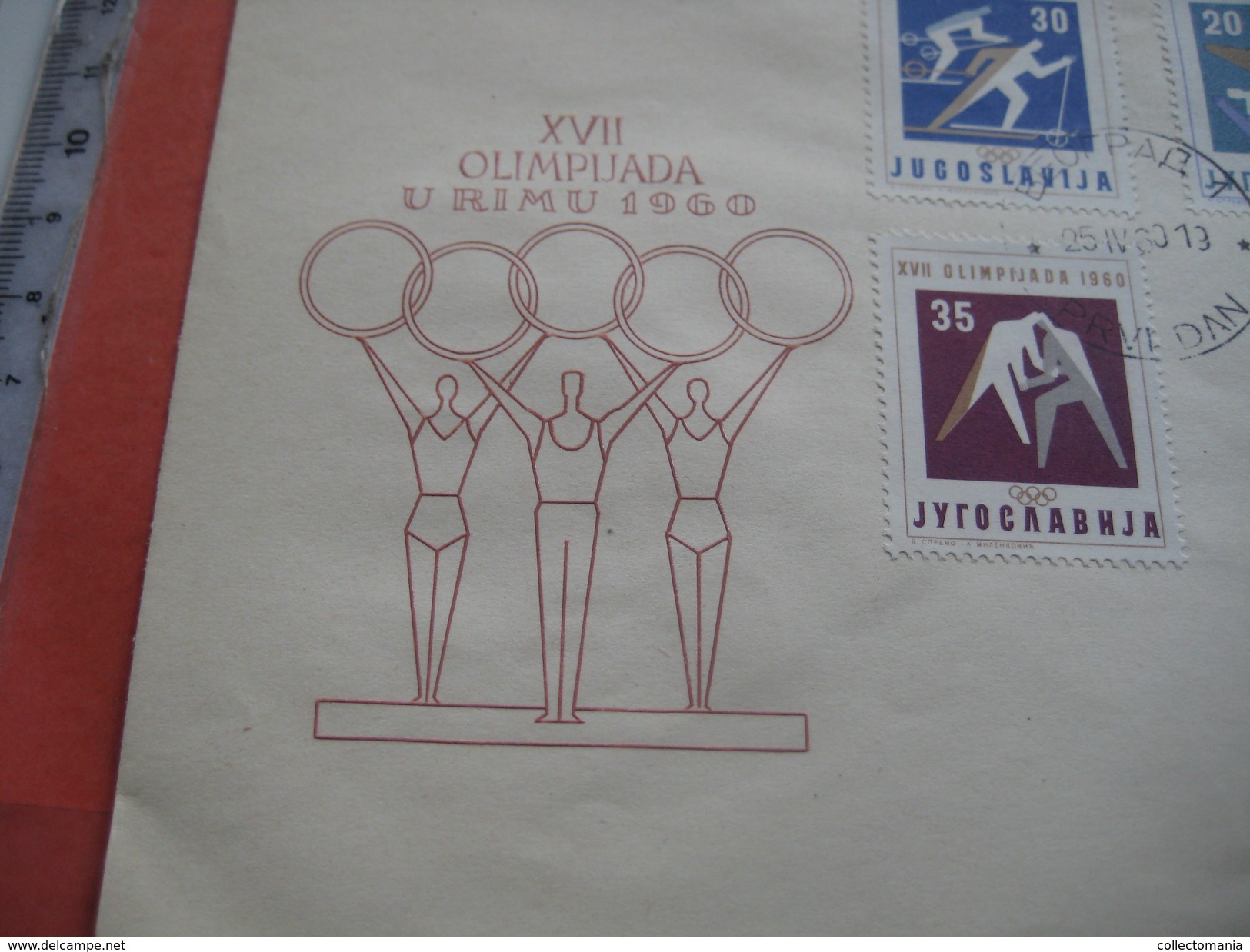 15 first day covers olympic games  - collection envelopes jeux olympique - PREMIERE jour  1956 1960 1964 1968  1972 1976