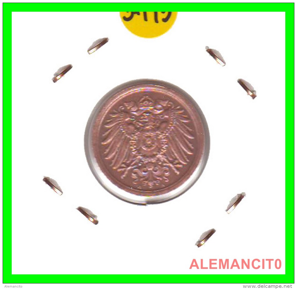 GERMANY - IMPERIO - DEUTSCHES REICH - 2 Pfn. AÑO 1912-A - Copper, 20 Mm - 2 Pfennig