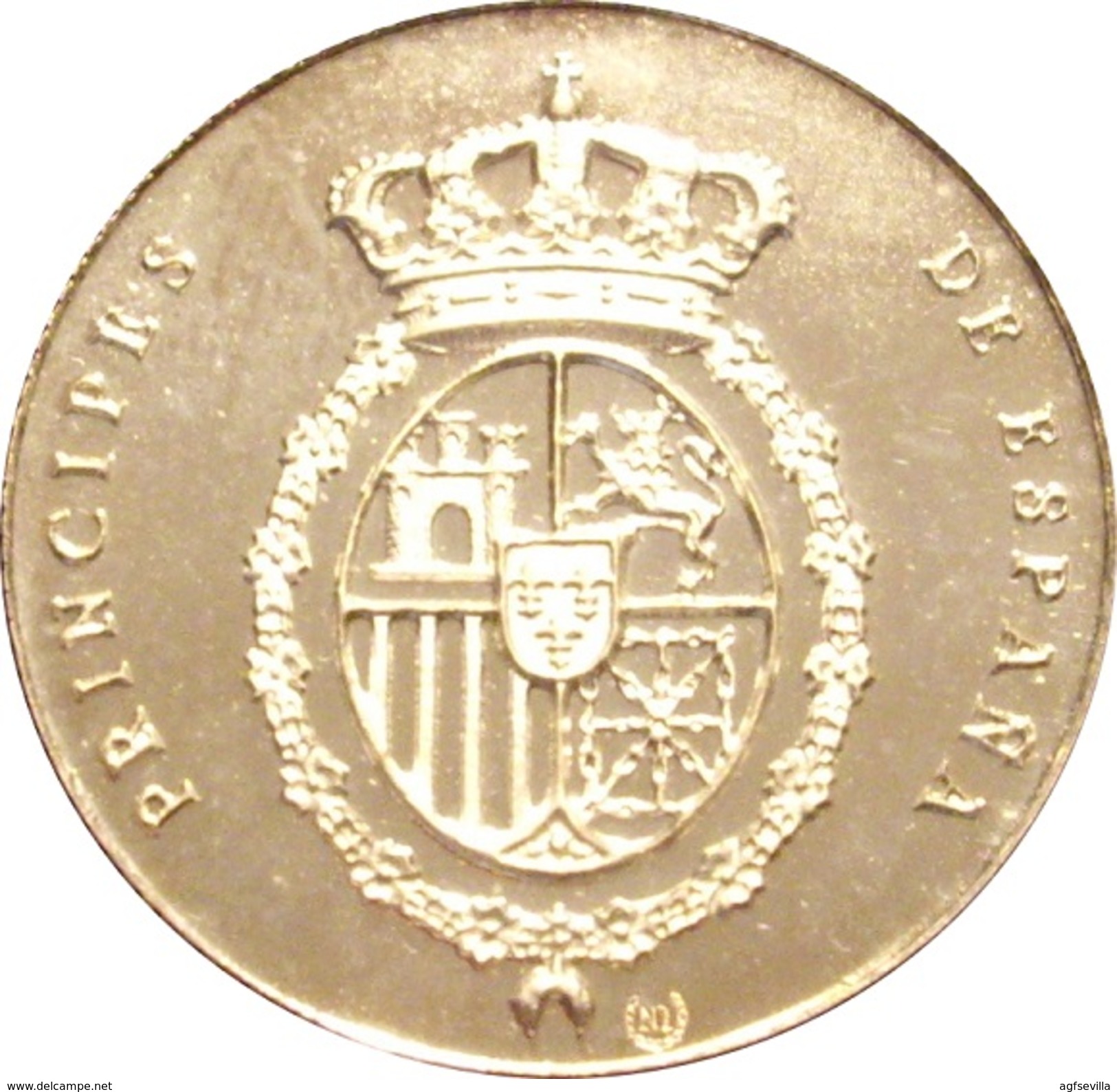 ESPAÑA. MEDALLA JUAN CALOS Y SOFÍA PRÍNCIPES DE ESPAÑA. PLATA PROOF. CON ESTUCHE. ESPAGNE. SPAIN MEDAL - Monarchia/ Nobiltà