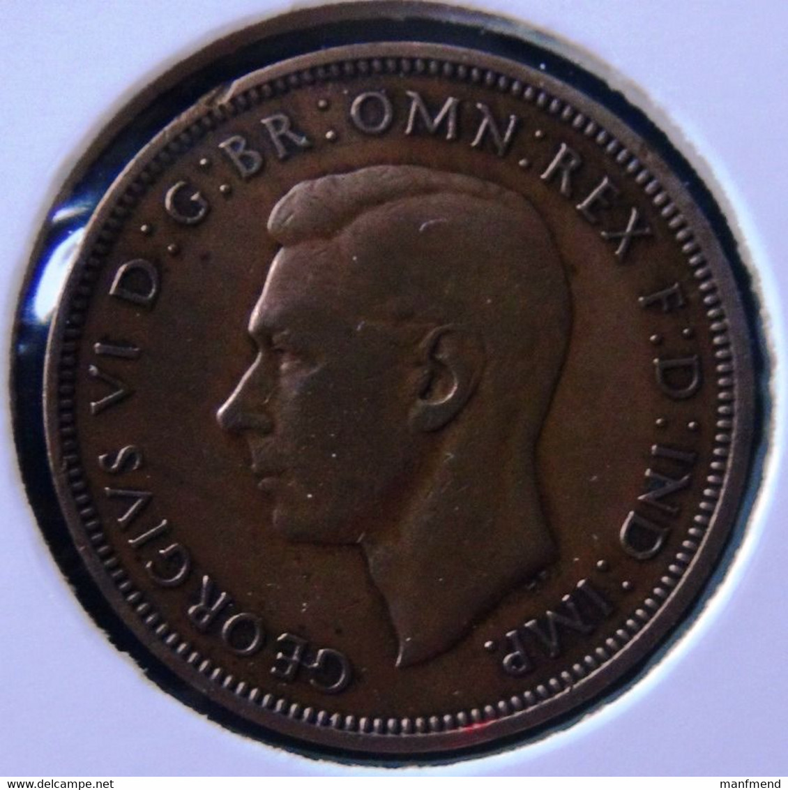 Great Britain - 1941 - 1/2 Penny - KM 844 - VF - Look Scans - C. 1/2 Penny