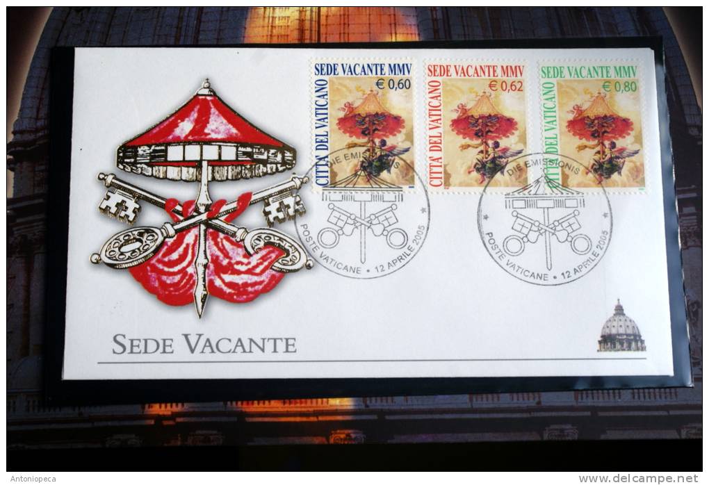 VATICAN 2005 - SPECIAL FOLDER SEDE VACANTE POPE JEAN PAUL II - Unused Stamps
