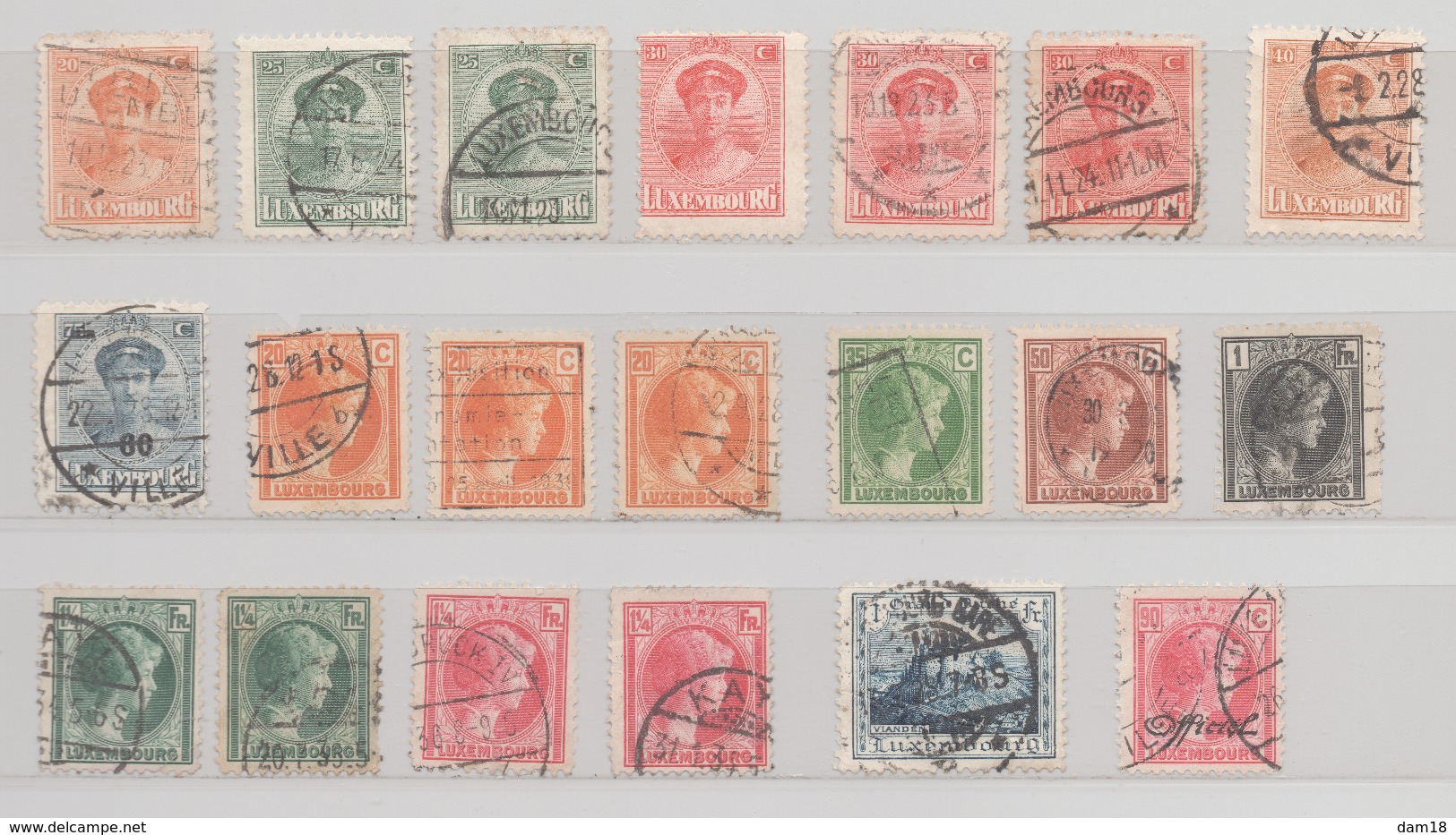 LUXEMBOURG LOT TIMBRES DONT ANCIENS TOUS ETATS - Verzamelingen