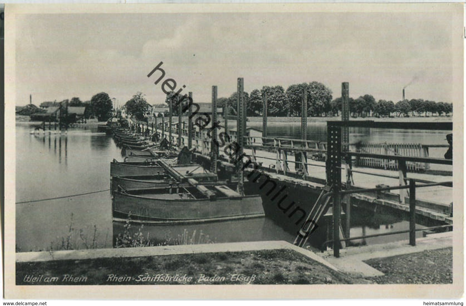 Weil Am Rhein - Rhein Schiffsbrücke - Weil Am Rhein