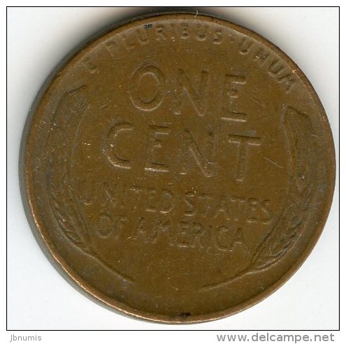 Etats-Unis USA 1 Cent 1942 KM 132 - 1909-1958: Lincoln, Wheat Ears Reverse