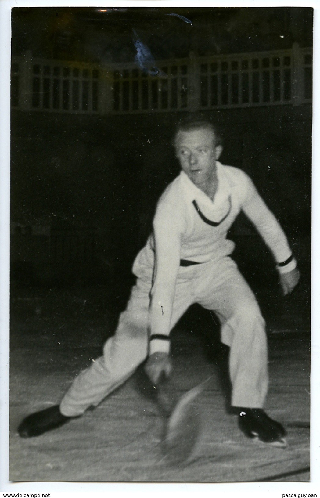 PHOTO EXHIBITION DE TENNIS SUR GLACE 1946 - PISCINE MOLITOR - Autres & Non Classés