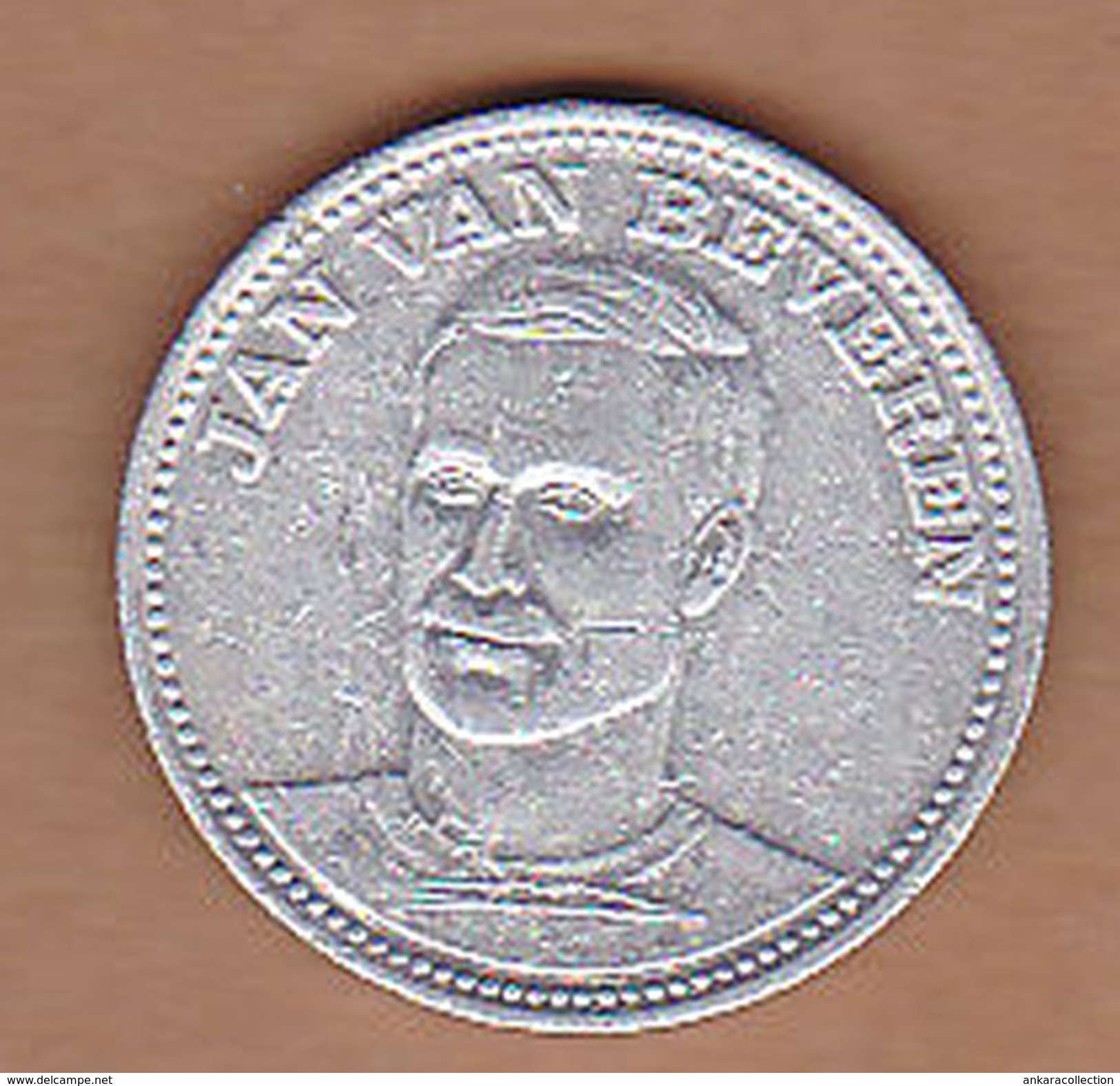 AC -  JAN VAN BEVEREN  VOETBAL TOP 20  SHELL 1970  TOKEN - JETON - Monetari / Di Necessità