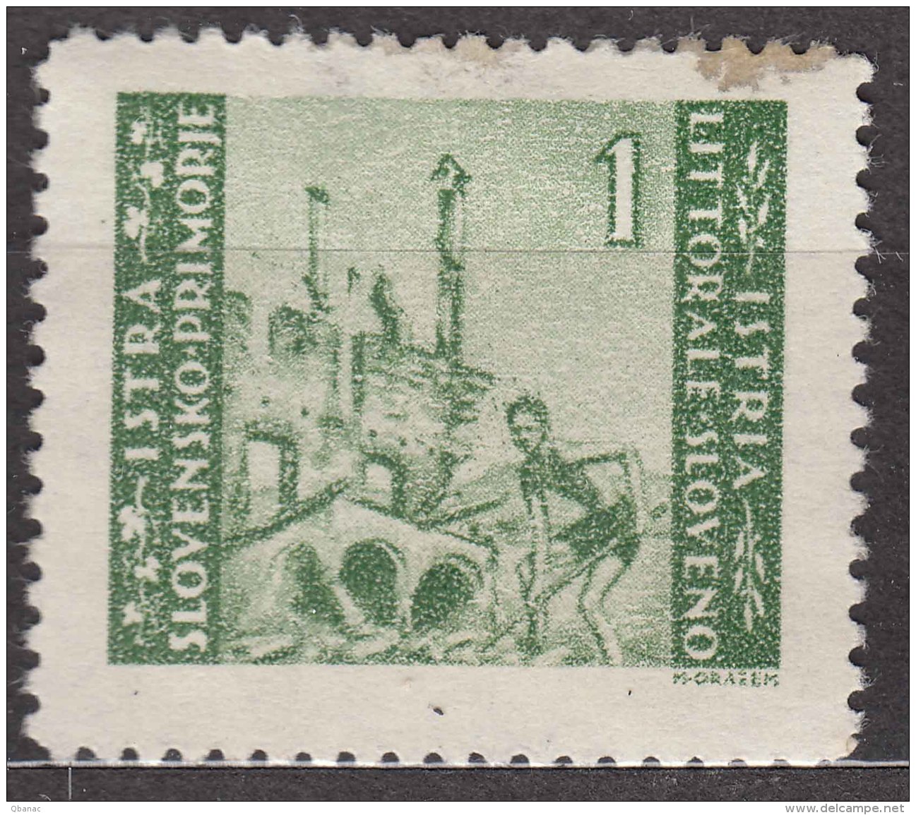 Istria Litorale Yugoslavia Occupation, 1946 Sassone#53 Mint Hinged - Yugoslavian Occ.: Istria