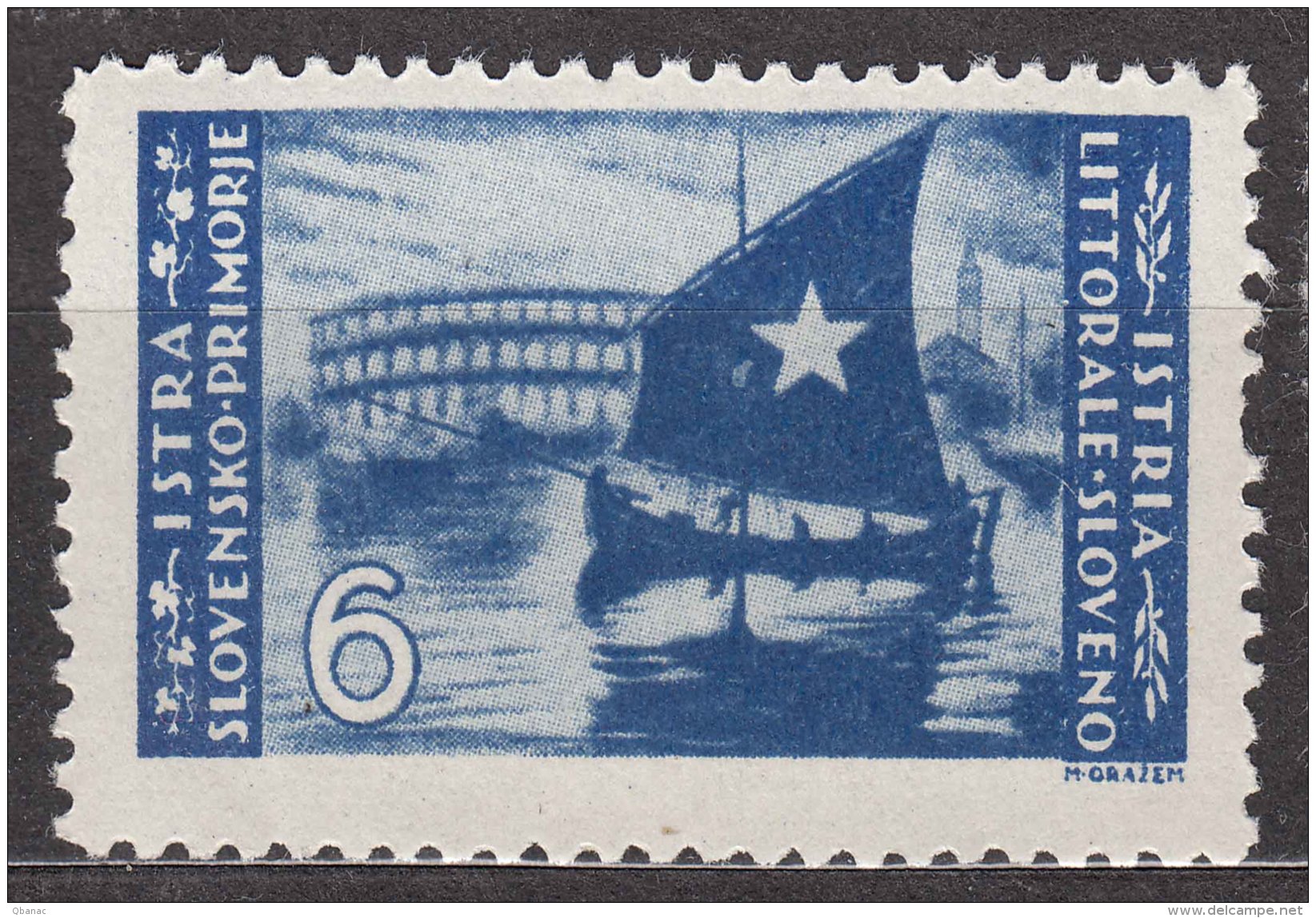 Istria Litorale Yugoslavia Occupation, 1946 Sassone#66 Mint Never Hinged - Yugoslavian Occ.: Istria