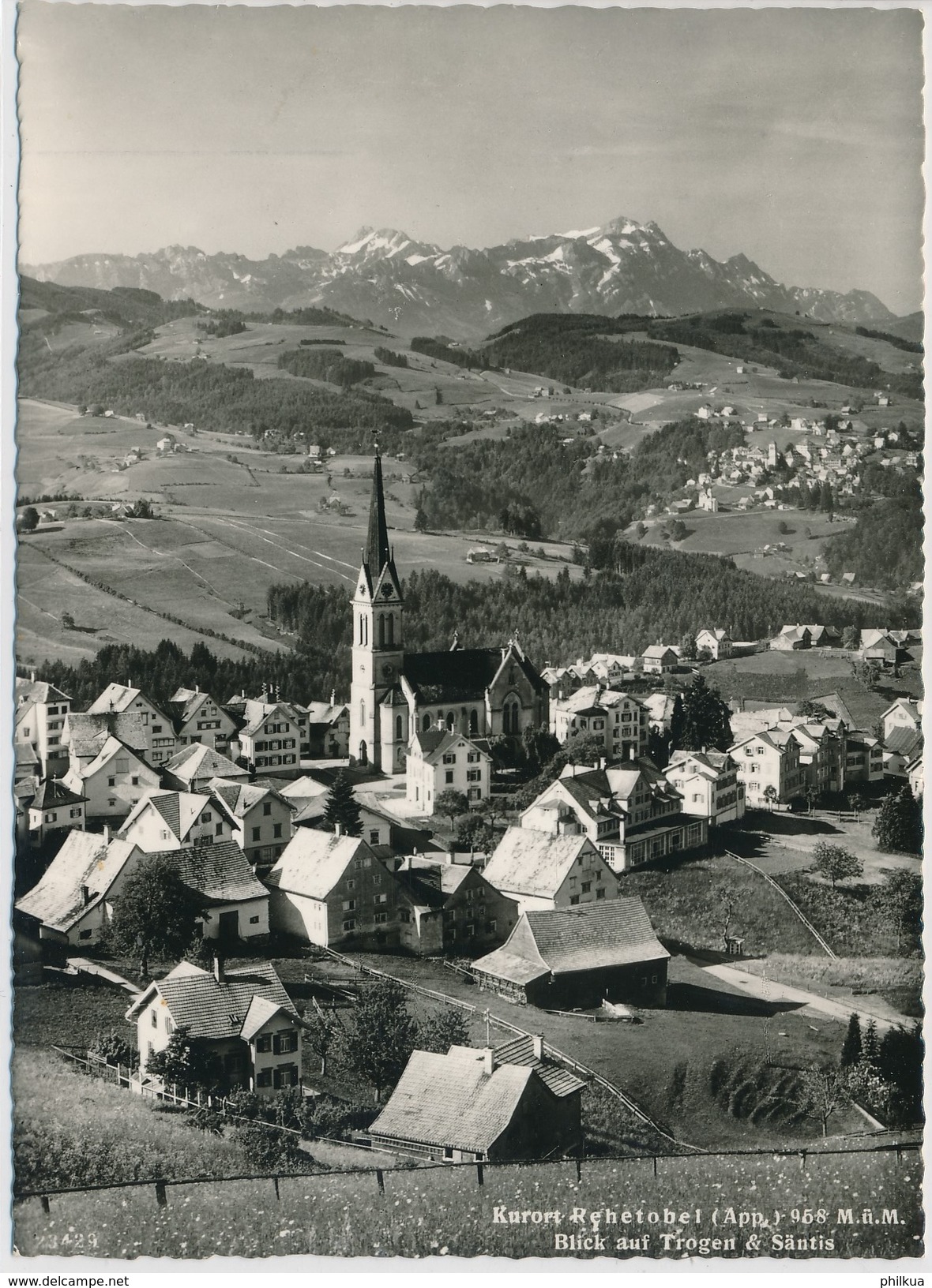 1968 - Rehetobel - Blick Auf Trogen Und Säntis - Kanton Appenzell Ausserhoden - Rehetobel