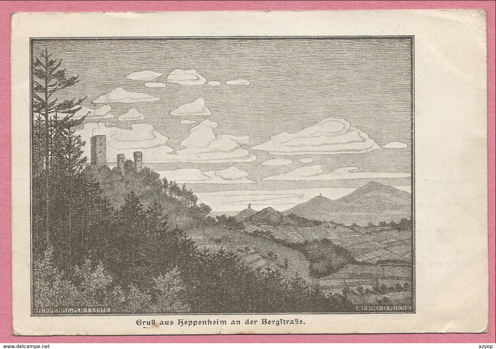 Allemagne - HEPPENHEIM An Der BERGSTRASSE - Dessin - Heppenheim