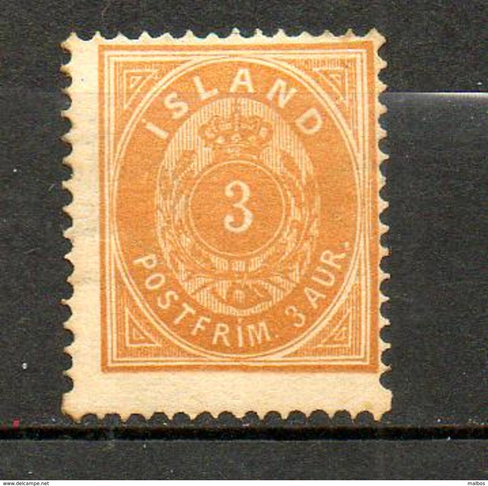 ISLANDE - 1882  (**) Y&T N° 12    P14x13,5  Type I - Neufs