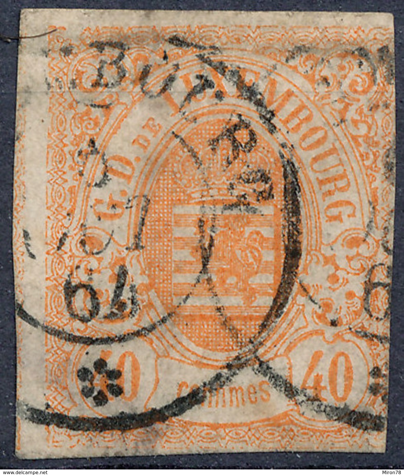 Stamp  Luxembourg 1859 40c Used Lot#30 - 1852 Willem III