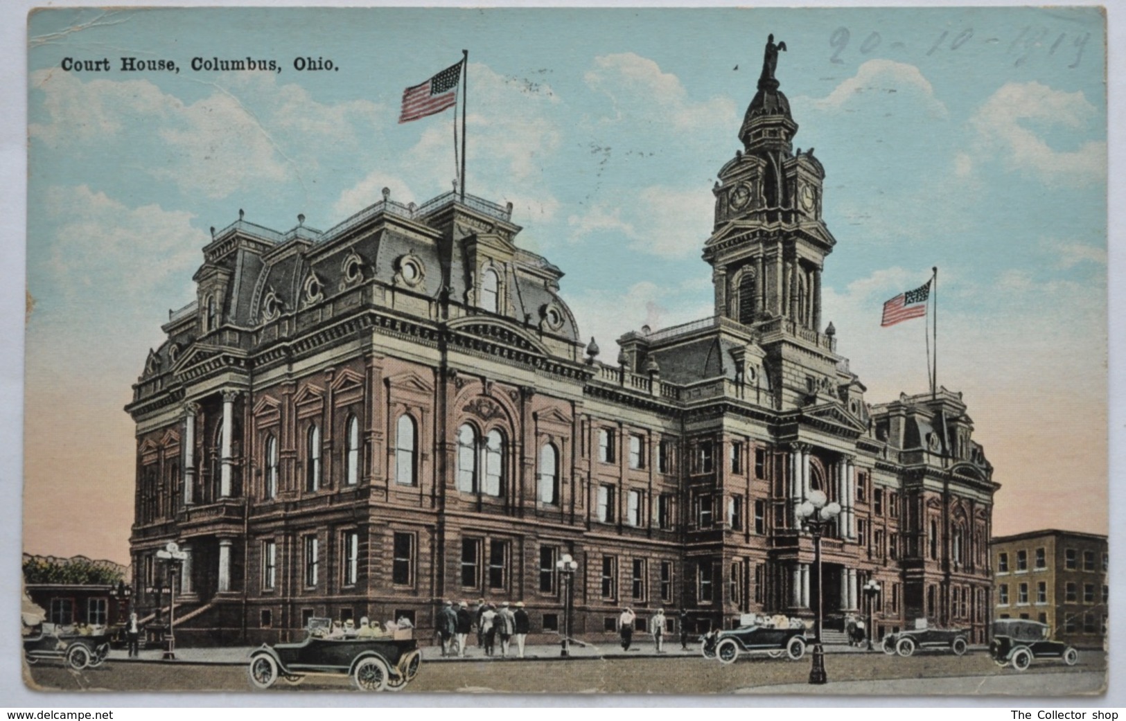 CARTOLINA  " COURT HOUSE - COLUMBUS, OHIO " VIAGGIATA 1919 - Columbus