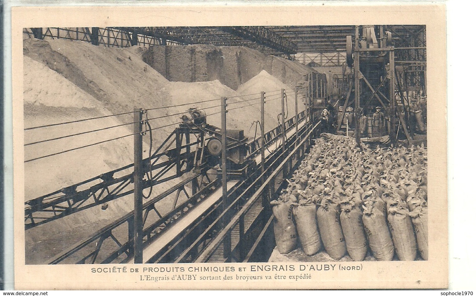 NORD - 59 - AUBY - Société De Produits Chimiques Et Engrais - Engrais Sortant Des Broyeurs - Auby