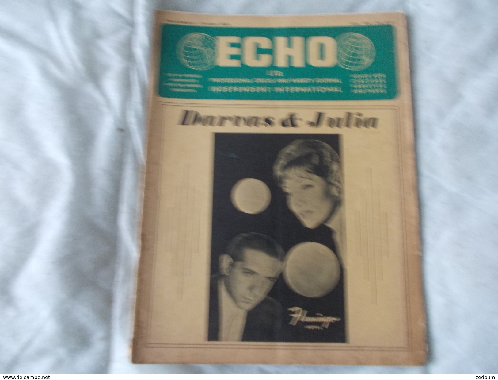 ECHO LTD Professional Circus And Variety Journal Independent International N° 212 October 1959 - Divertissement