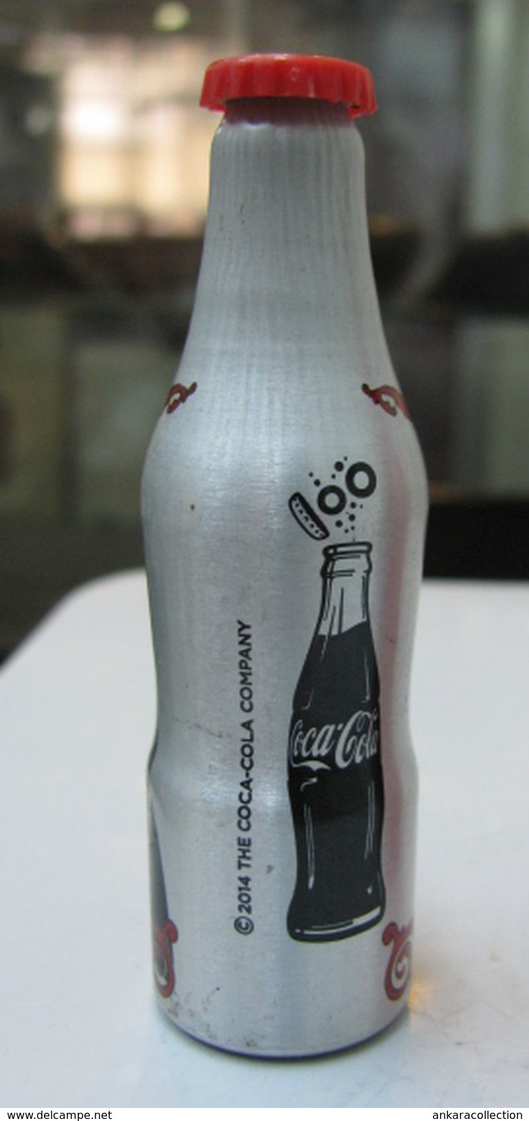 AC - COCA COLA 100th YEARS OF COLA  ALUMINUM MINI BOTTLE KEYRING  -  KEY HOLDER 1920 BRAND NEW FROM TURKEY - Sleutelhangers