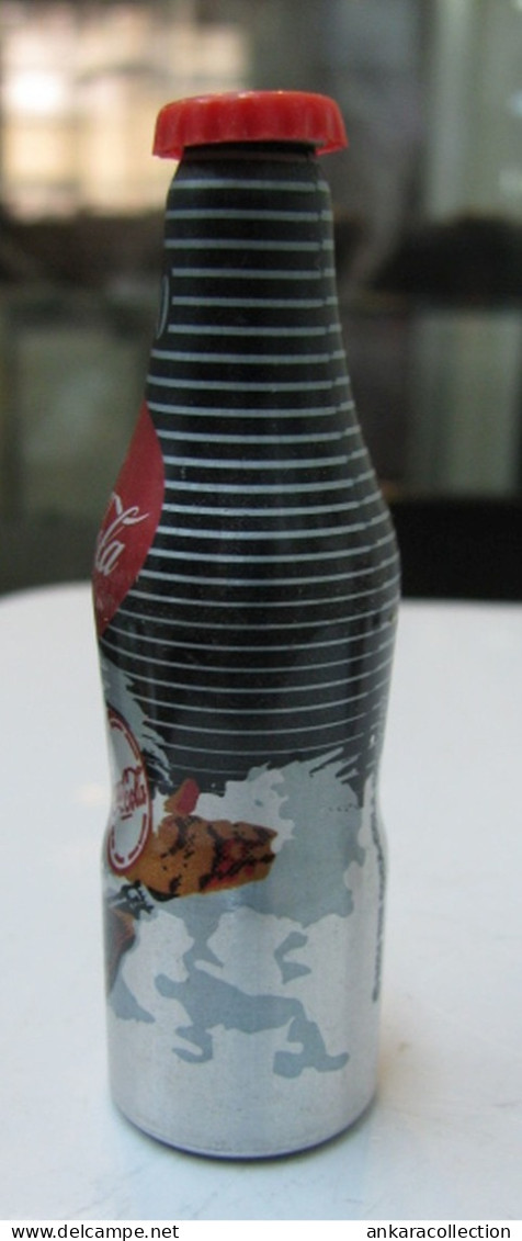 AC - COCA COLA 100th YEARS OF COLA  ALUMINUM MINI BOTTLE KEYRING -  KEY HOLDER 1940 BRAND NEW FROM TURKEY - Porte-clefs