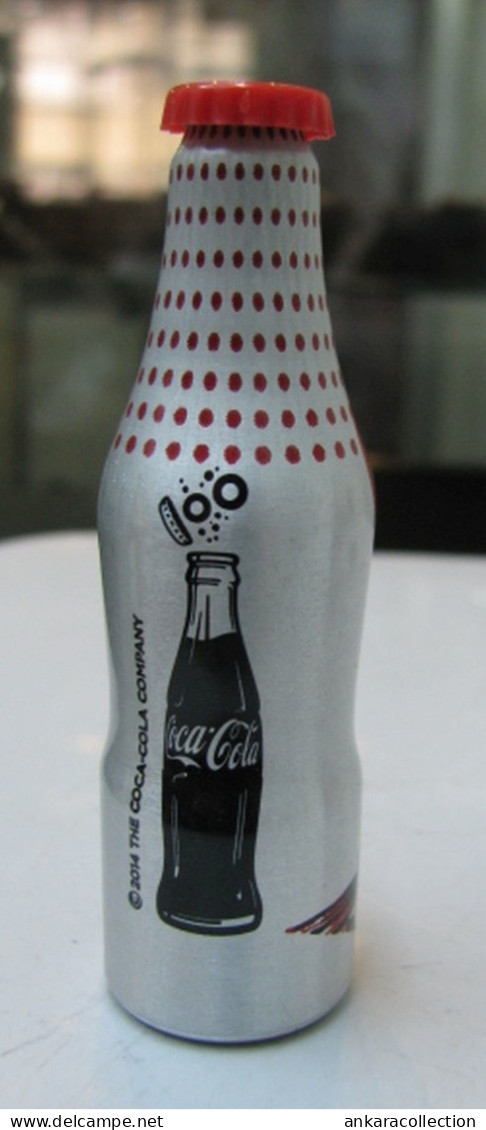 AC - COCA COLA 100th YEARS OF COLA  ALUMINUM MINI BOTTLE KEYRING - KEY HOLDER 1950 BRAND NEW FROM TURKEY - Schlüsselanhänger