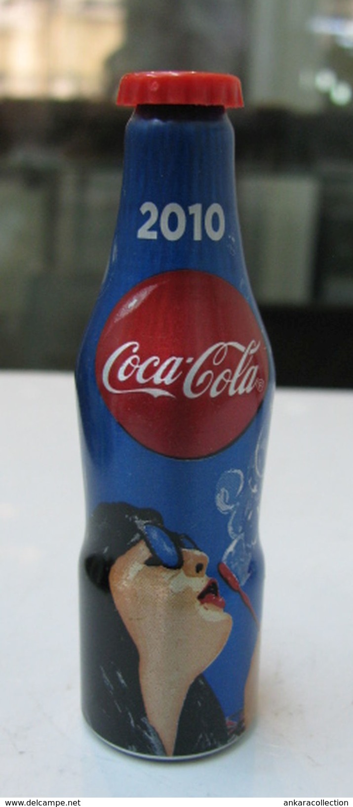 AC - COCA COLA 100th YEARS OF COLA  ALUMINUM MINI BOTTLE KEYRING - KEY HOLDER 2010 BRAND NEW FROM TURKEY - Schlüsselanhänger