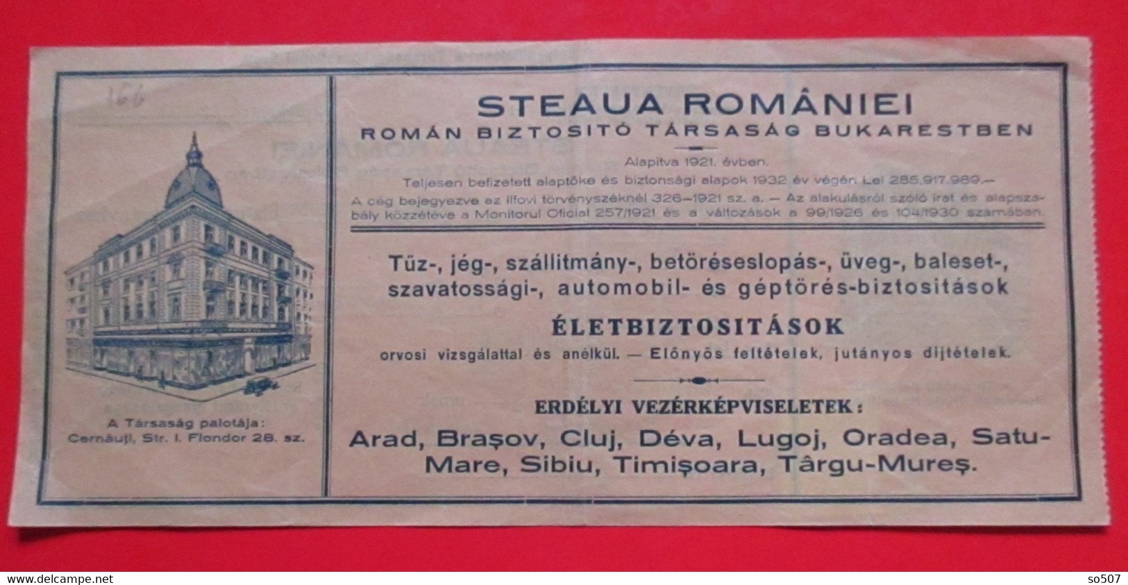 X1 - Check, Cheque, Promissory Note, Bill Of Exchange, Romania 1934. With Stamp - Assegni & Assegni Di Viaggio