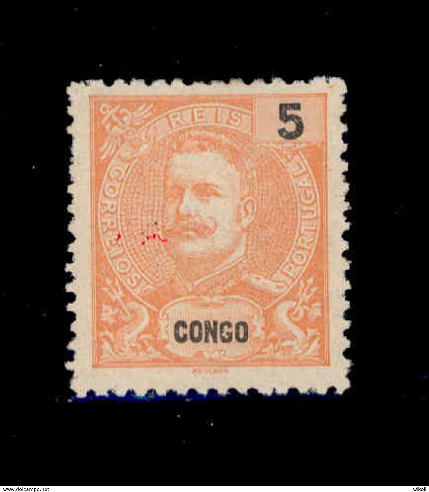 ! ! Congo - 1898 King Carlos 5 R - Af. 15 - MH - Portugiesisch-Kongo