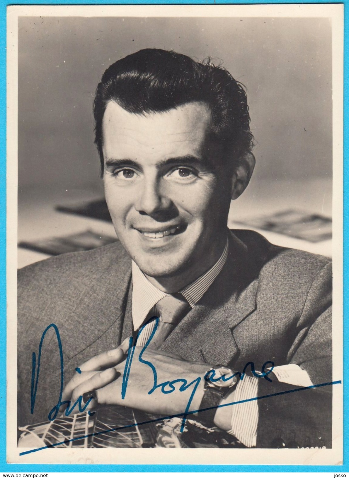 DIRK BOGARDE - England Actor ** ORIGINAL AUTOGRAPH - HAND SIGNED ** Authentic Autographe Autogramm Autografo British - Handtekening