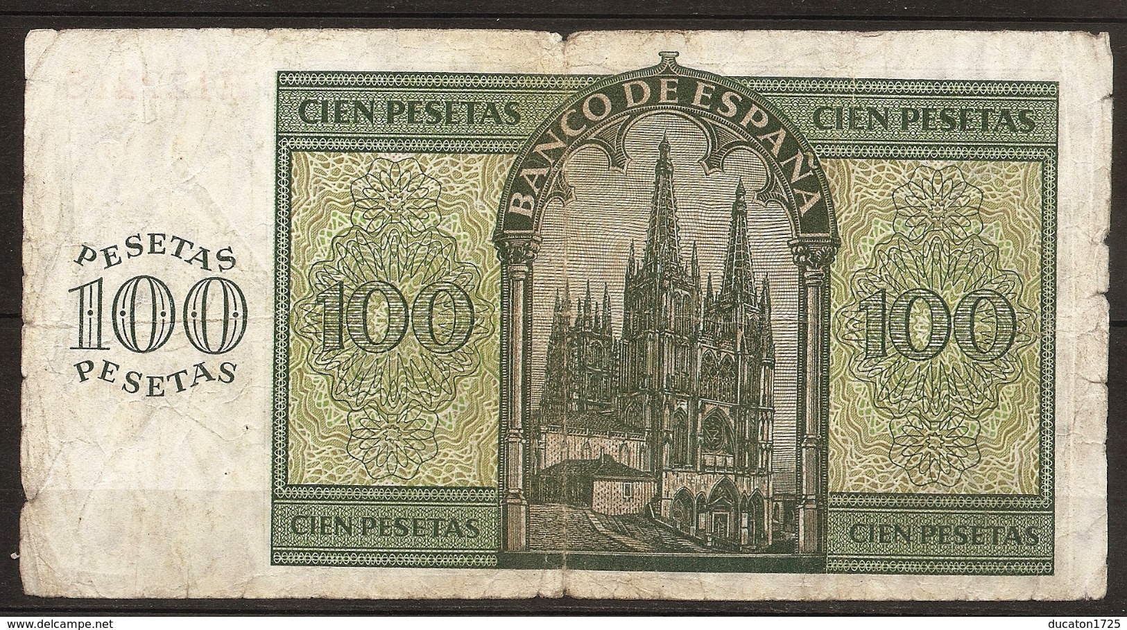 Billet 100 Pesetas 1936 BURGOS. Espagne/ España. Série H - 100 Peseten