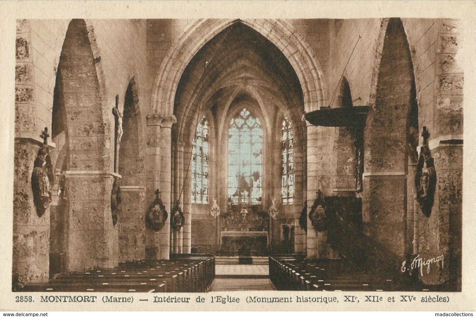 Montmort  (51 - Marne) Intérieur De L'Eglise - Montmort Lucy