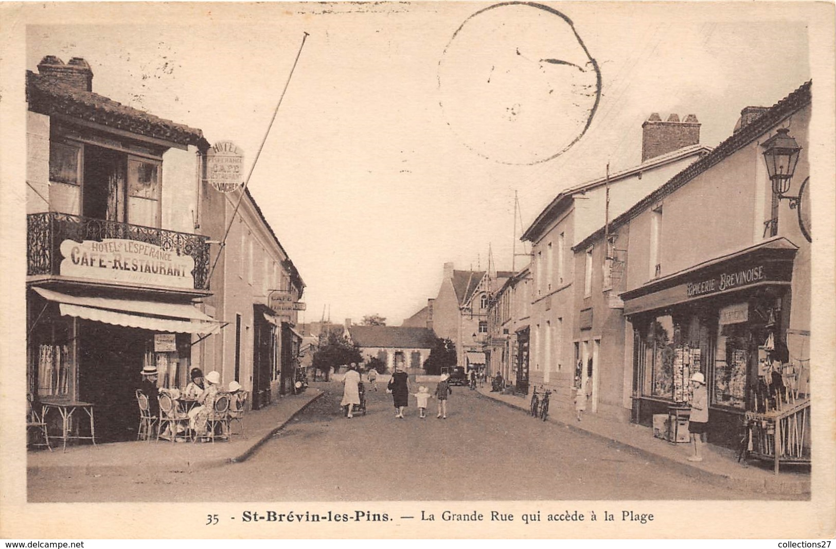 44-SAINT-BREVIN-LES-PINS- LA GRANDE RUE QUI ACCEDE A LA PLAGE - Saint-Brevin-les-Pins