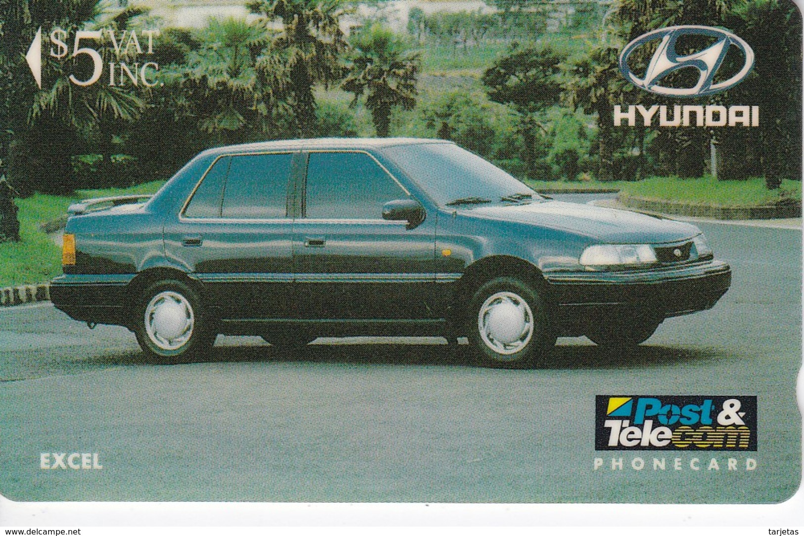 TARJETA DE LAS FIJI DE UN COCHE HYUNDAI (CAR) - Fidji