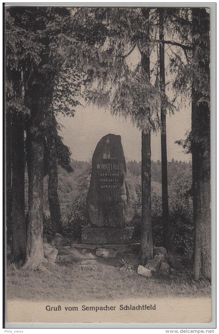 Gruss Vom Sempacher Schlachtfeld - Winkelried-Denkmal - Photo: H. Friebel - Sempach