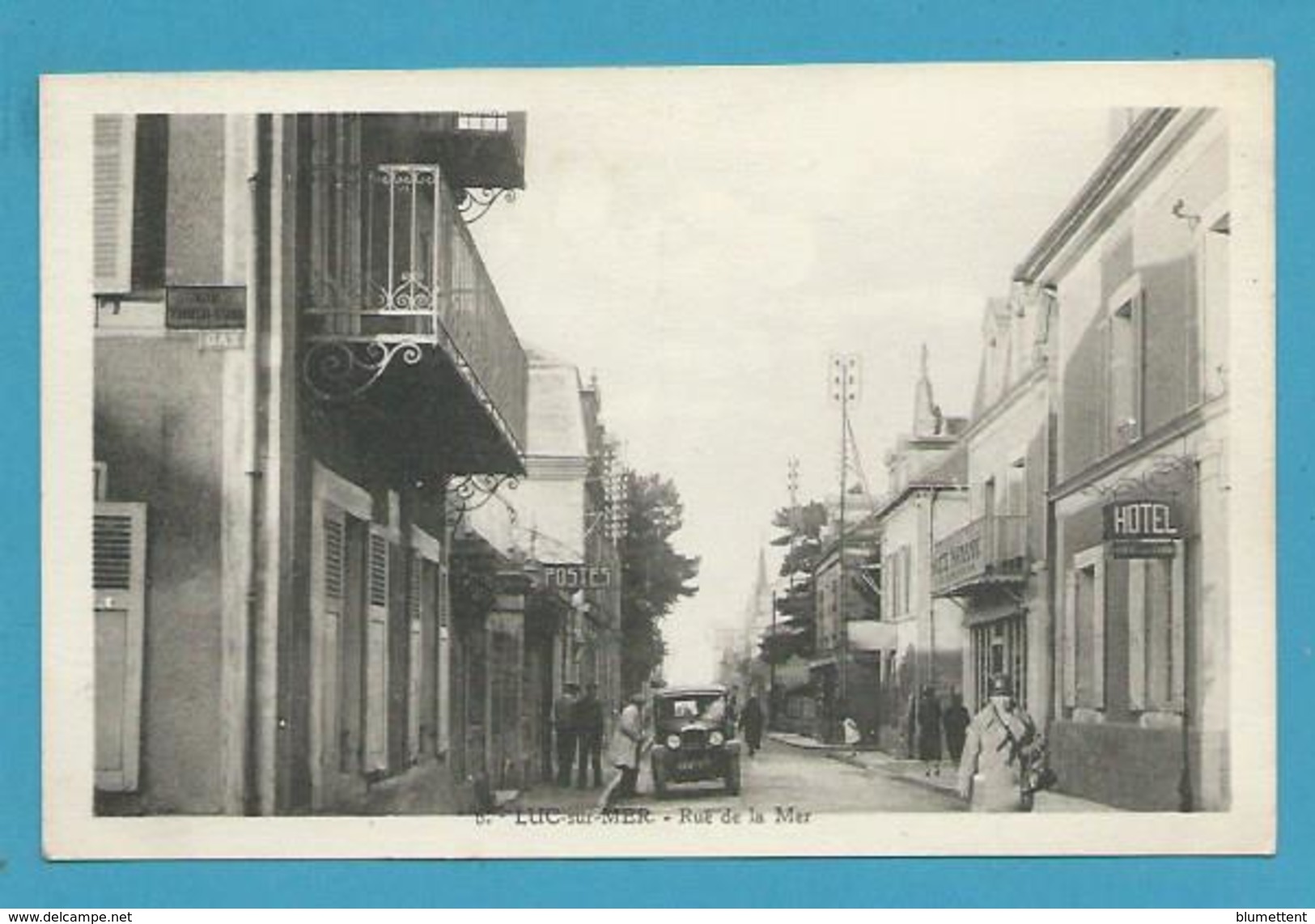 CPSM 6 - Rue De La Mer LUC-SUR-MER 14 - Luc Sur Mer