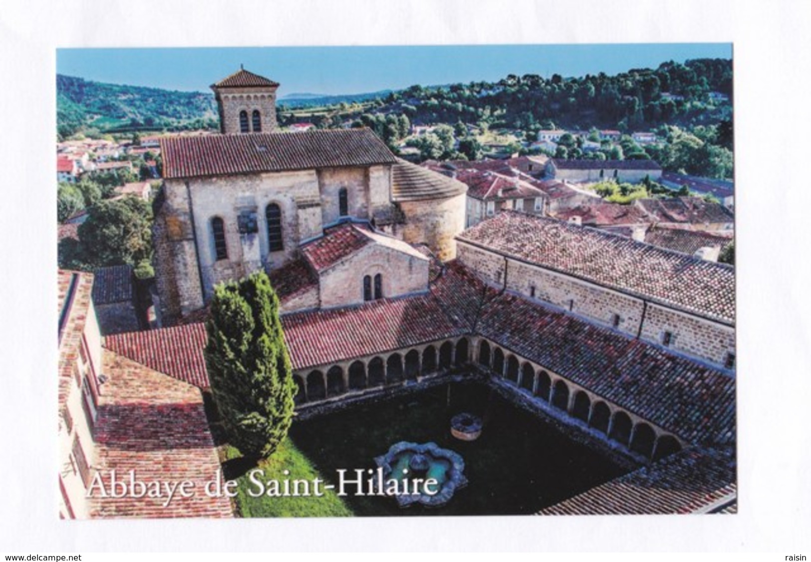 11 Saint Hilaire  Abbaye  Vue D'ensemble De L'Abbaye Et Du Village De Saint Hilaire   TBE - Saint Hilaire