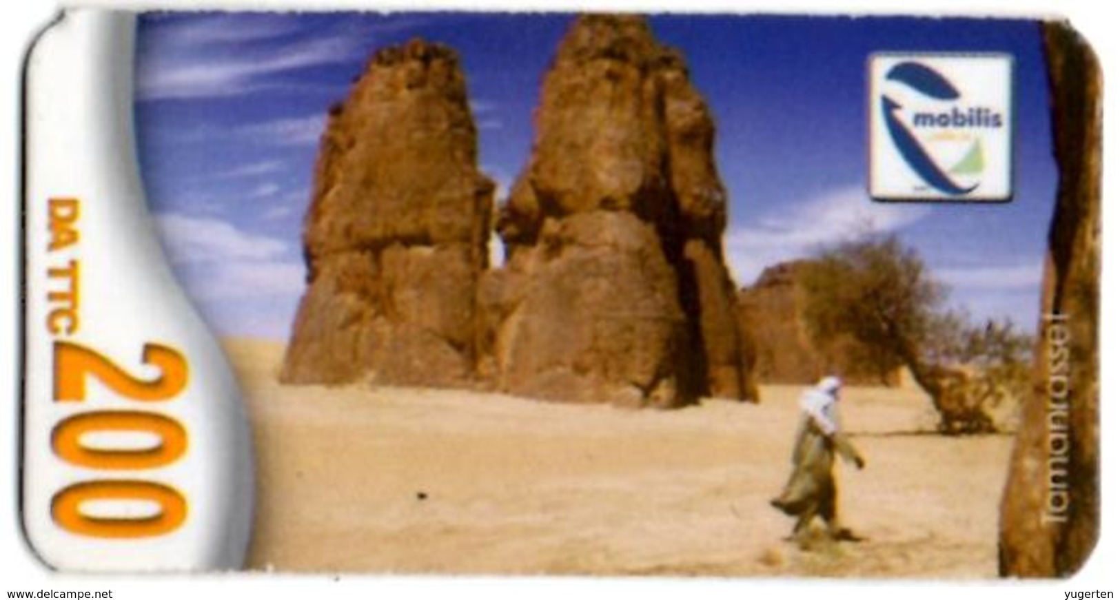 Phonecard Télécarte Mobilis Algérie Algeria - Tamanrasset Desert Sahara Telefonkarte Telefonica - Algeria