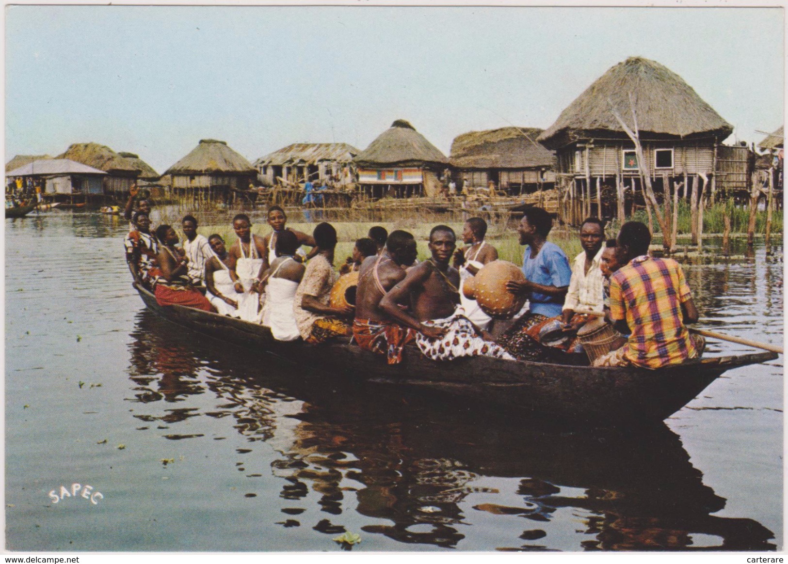 AFRIQUE Ouest,AFRICA,AFRIKA,Bénin,PRES TOGO,FETE,PIROGUE,Ganvié - Benin