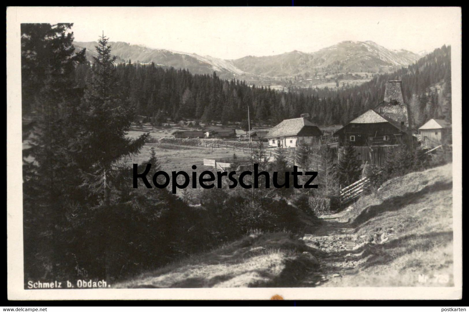 ALTE POSTKARTE SCHMELZ BEI OBDACH FLOSSOFEN STEIERMARK PANORAMA ÖSTERREICH Austria Ansichtskarte Postcard AK Cpa - Obdach