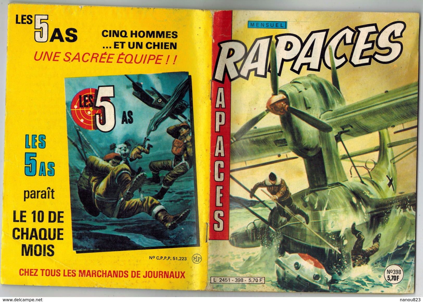 RAPACES N° 398 Ed IMPERIA Mensuel 1er Trimestre 1984 - Rapaces