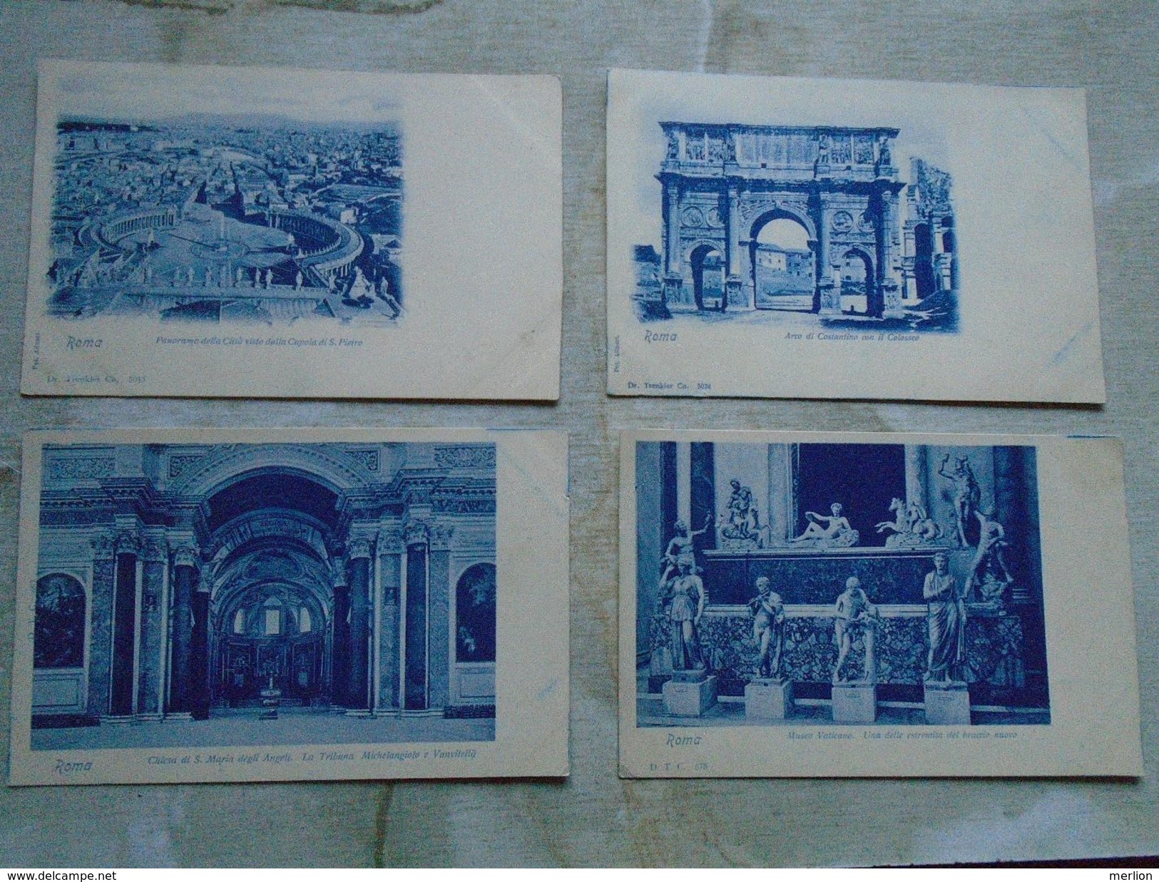 D147898  Italia  ROMA  - 4 Postcards  Ca 1898 - Collezioni & Lotti